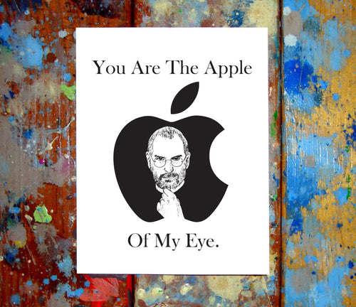 Steve Jobs I Love You Card