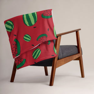 Watermelon All Over Print Throw Blanket