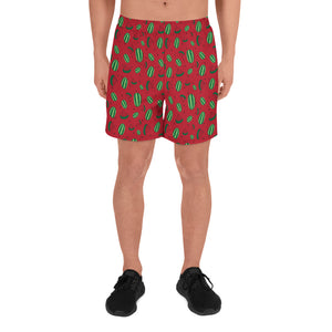 Watermelon All Over Print Shorts - Red