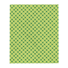 Weed Leaf All Over Print Throw Blanket - Green