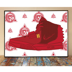 Nike Yeezy 2 Art Print