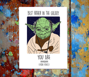Yoda Father's Day Greeting Card
