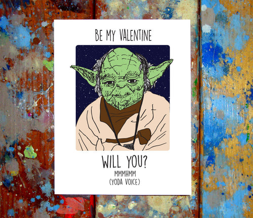 Yoda Valentines Day Card