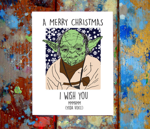 Yoda Christmas Card